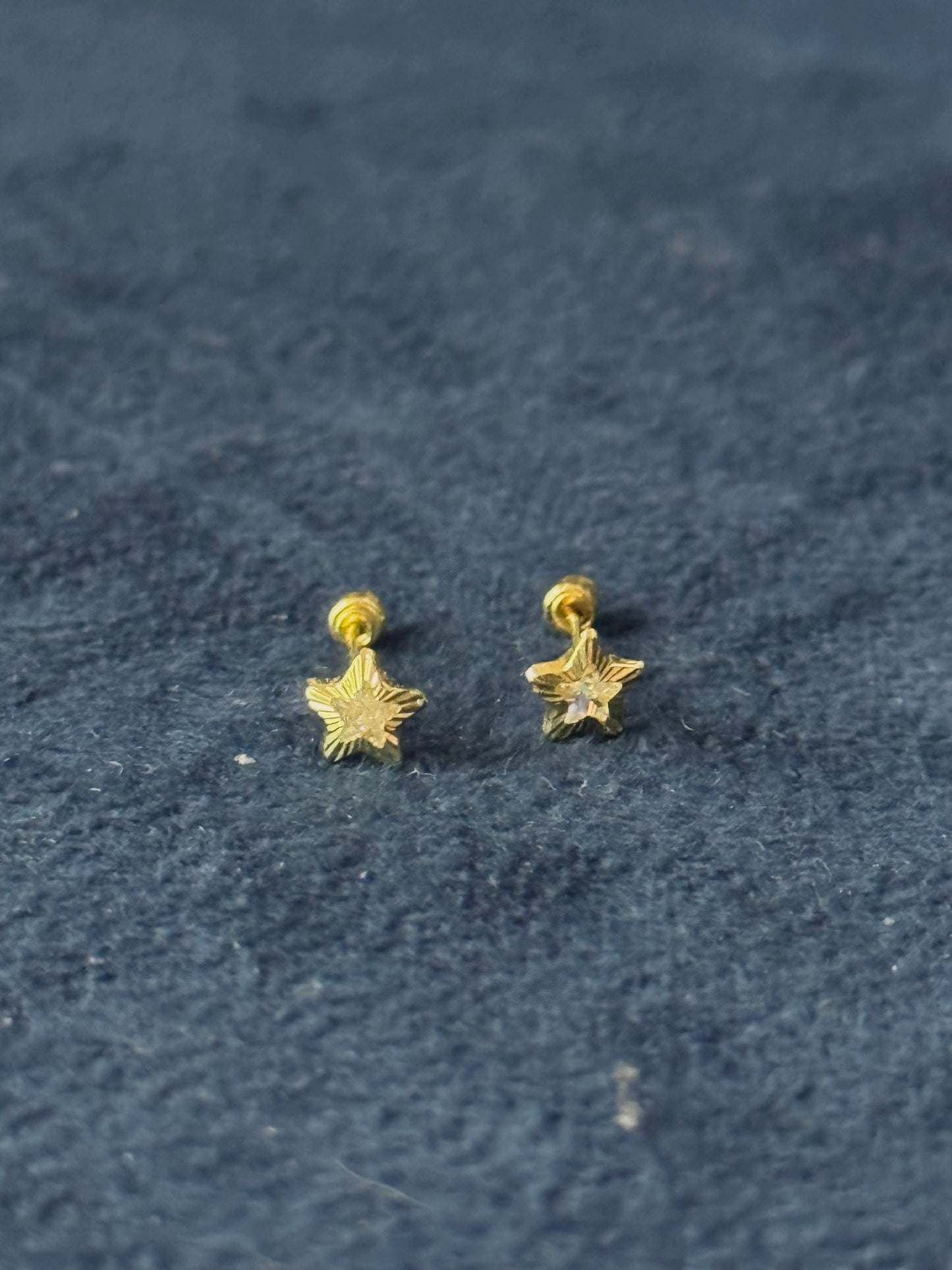 Aretes estrellas diamantado