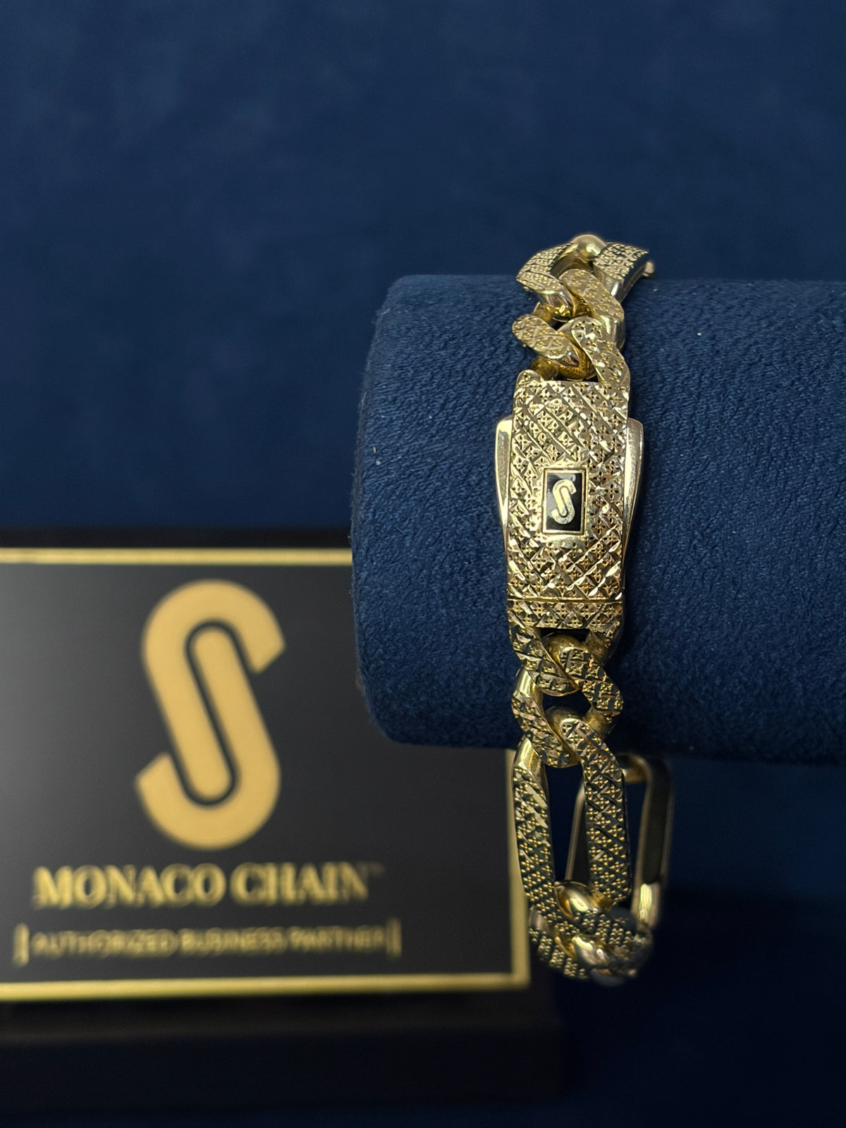 Pulso Mónaco Fígaro diamantado 11.5mm