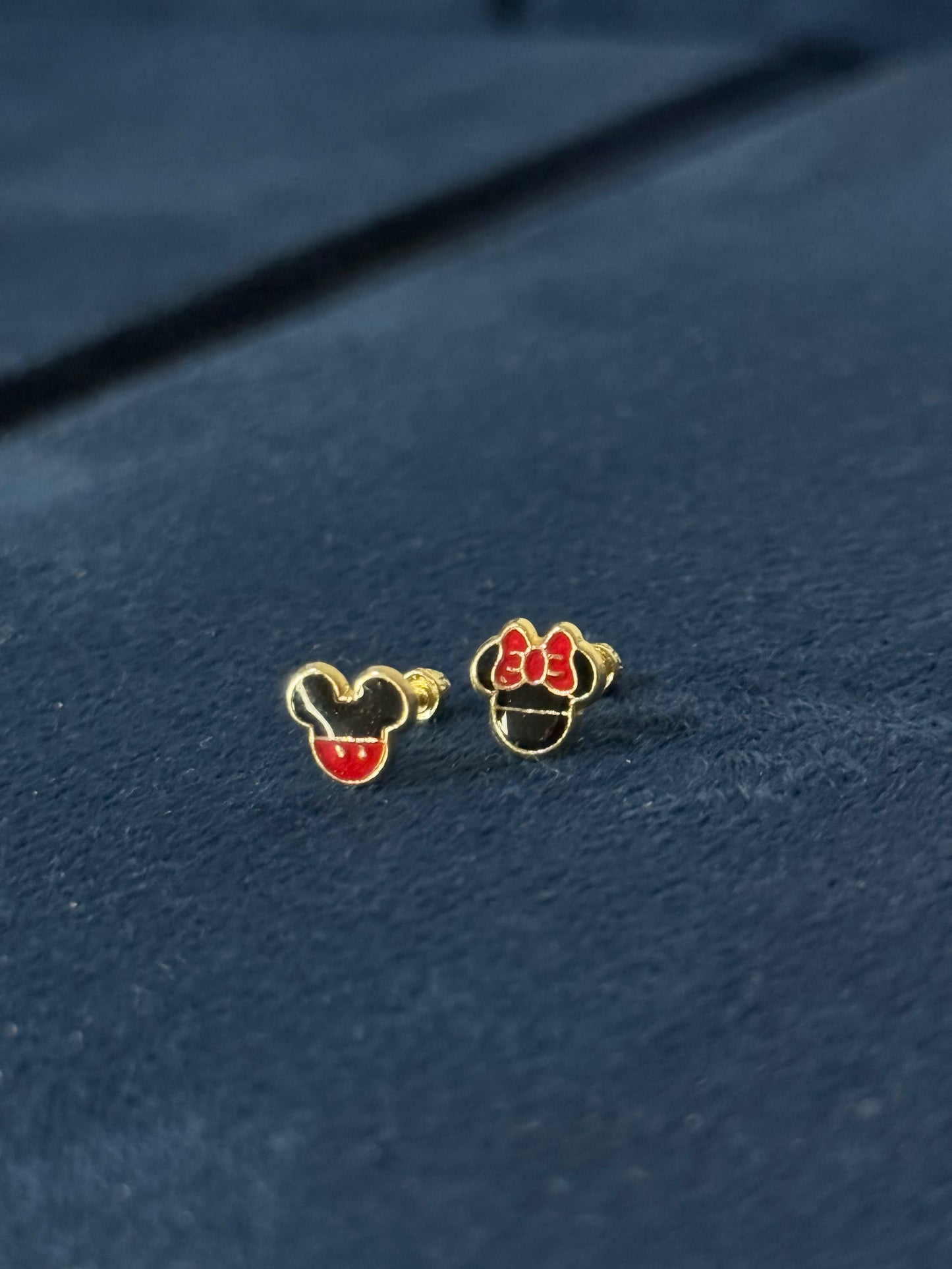Aretes Mickey y Minnie Mouse