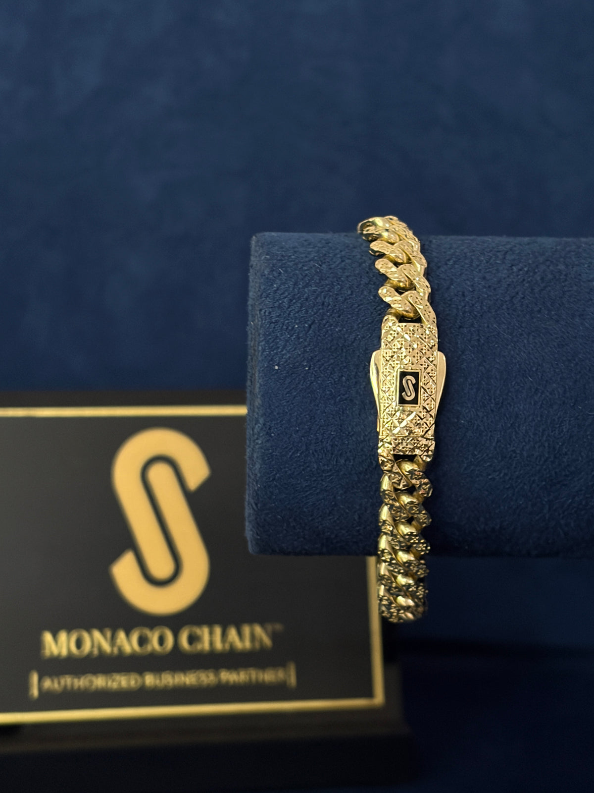 Pulso Mónaco Classic diamantada 8mm 🇲🇨