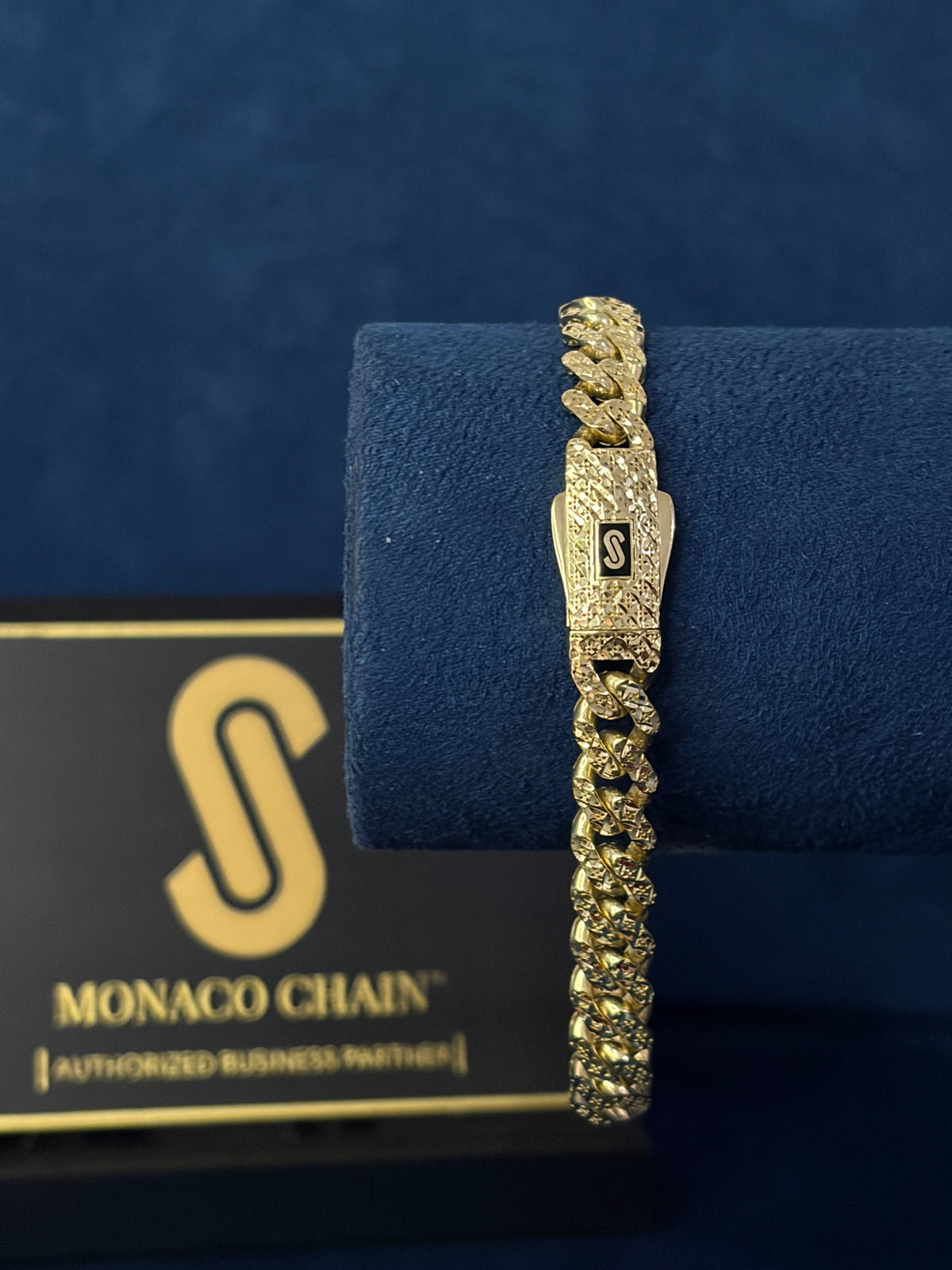 Pulso Mónaco Classic diamantada 8mm 🇲🇨