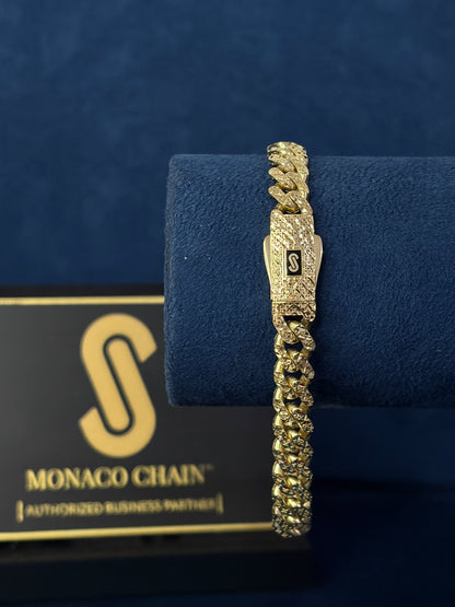Pulso Mónaco Classic diamantada 8mm 🇲🇨