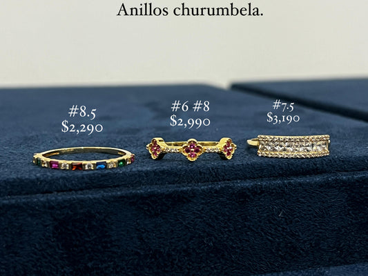 Anillos churumbela c/zirc