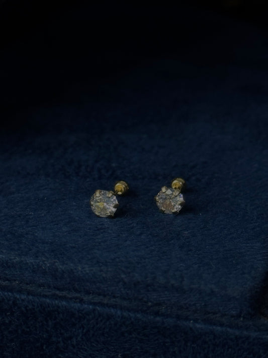 Aretes zirconia clásico