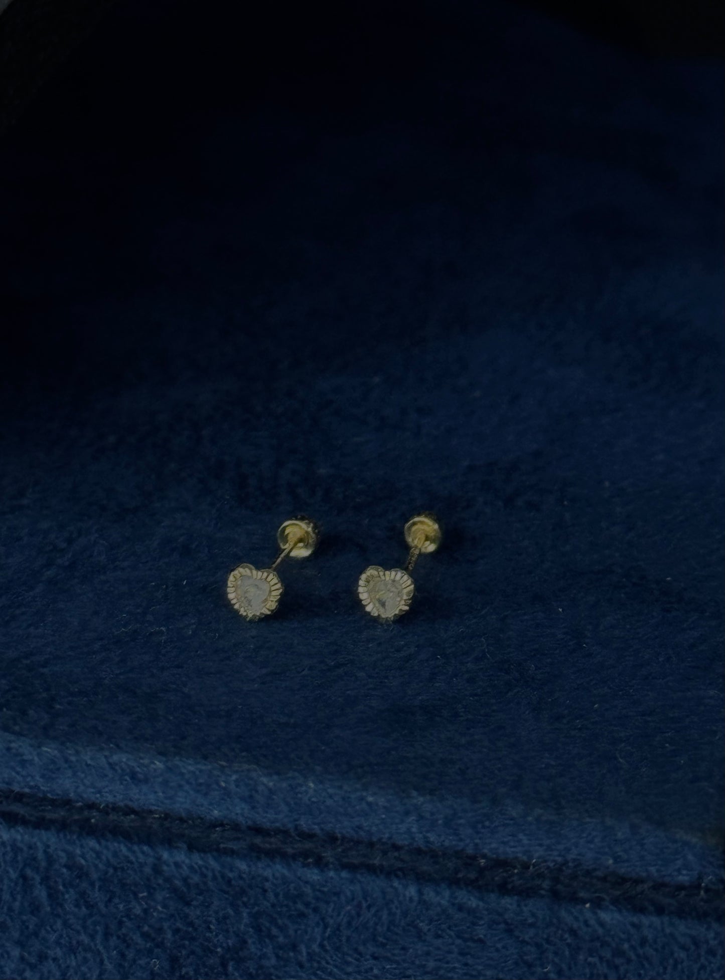 Aretes bicelado corazón