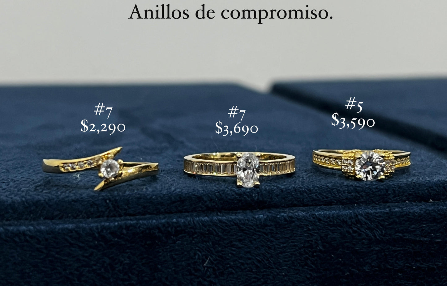 Anillos de compromiso c/zirc