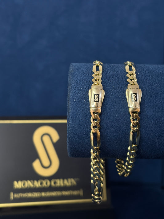 Pulso Mónaco Fígaro liso 5mm 🇲🇨