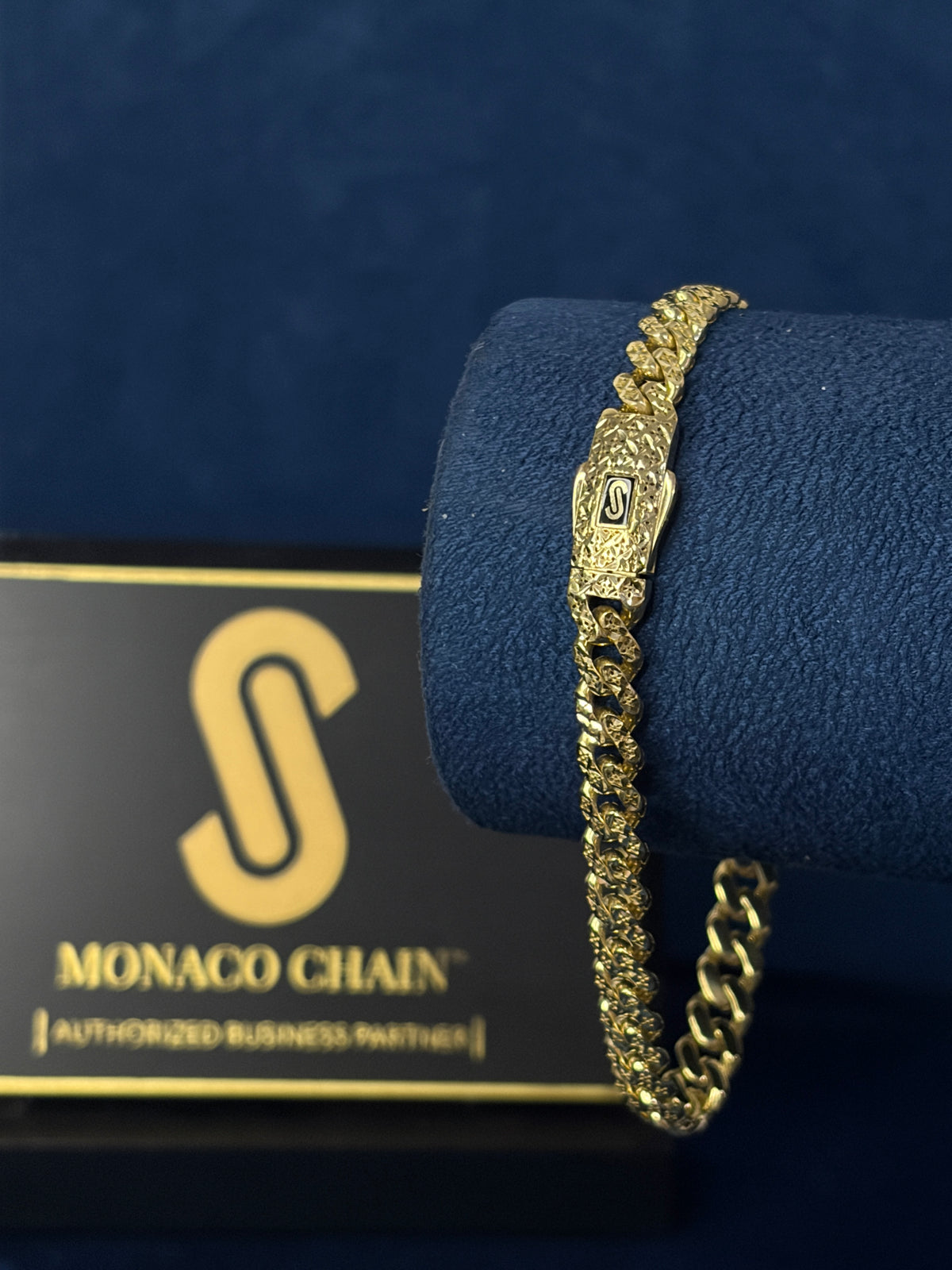 Pulso Mónaco Classic diamantado 6.5mm 🇲🇨