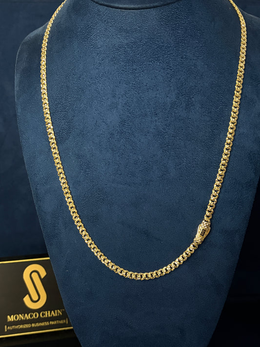 Cadena Mónaco Classic diamantada 5mm 🇲🇨