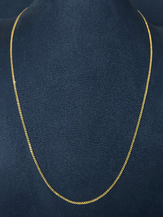 Cadena barbada 1mm 🇮🇹