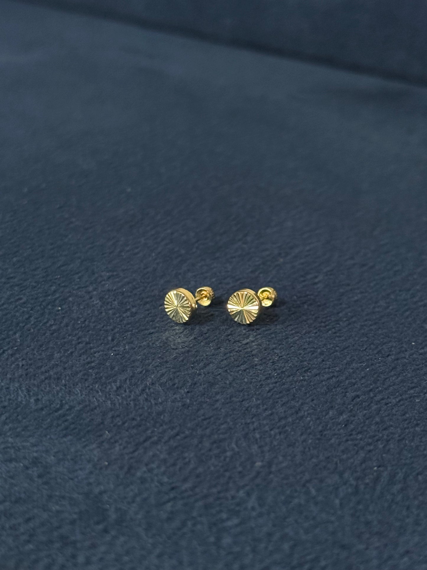 Aretes de círculos diamantados