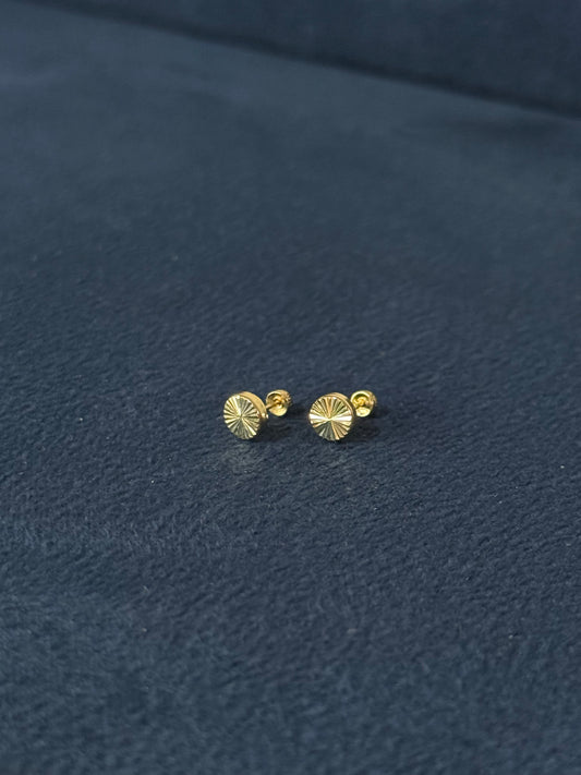 Aretes de círculos diamantados