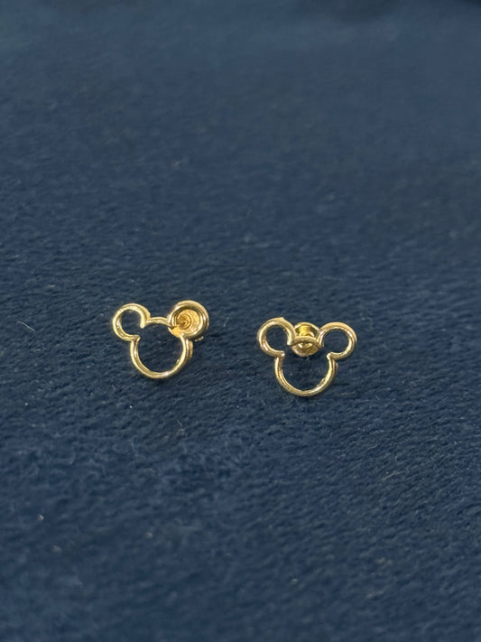 Aretes Mickey Mouse contorno
